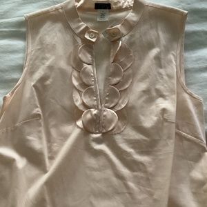 J.Crew pale peach sleeveless top size 2